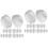 16Pairs Silicone Ear Tips for Earphones White Secure Fit Replacement 4