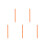 5Pcs Sturdy PP Braille Learning Rulers Tactile Tools for Blind People 5