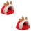 2Pcs Design Hamster Hideout Wear-Resistant PP Cotton House 7