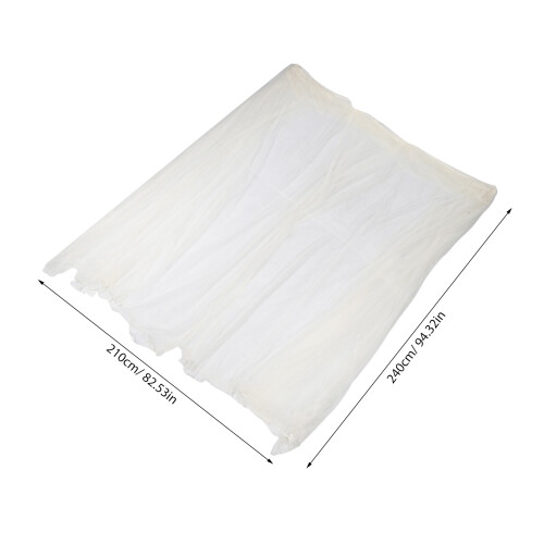 1Set Soft Mesh Square Bed Canopy Netting for Home Use Yellow 2