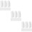 300Pcs White Plastic Cutlery Box Divider Card Slots 11