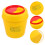 2Pcs Large Sharps Bin Yellow Safe Disposal Container 10