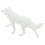 3Pcs Small White Plastic Wolf Figures Realistic Animal Models for Home 3