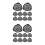20Pcs Reusable Black Pot Drainage Mesh Pads with Soil Protection 5