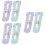 6Pcs ABS Shoe Measuring Devices Kids Foot Size Ruler Assorted Colors 9
