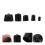 3Sets Elastic Black Rubber End Caps Screw Protector Tube Tips 11