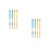 8Pcs Wooden Drumsticks Percussion Sticks Assorted Color for 9