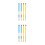 8Pcs Wooden Drumsticks Percussion Sticks Assorted Color for 4