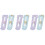 6Pcs ABS Shoe Measuring Devices Kids Foot Size Ruler Assorted Colors 6
