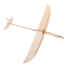 2Pcs Wooden Airplane Models Beige Durable Handthrown Gliders for Decor