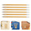 10Pcs Inkless Bamboo Pencils for Writing Drawing Light Yellow 10