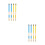 8Pcs Wooden Drumsticks Percussion Sticks Assorted Color for 8