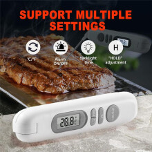 Mattermometer LCD Digital Laddningsbar Termometer för Matlagning Utomhus BBQ Kött Elektronisk Mattermometer
