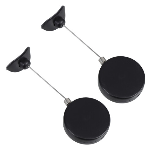10Pcs Durable Black Steel Wire Cable Lock Retractable Anti-Theft Lock