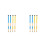 8Pcs Wooden Drumsticks Percussion Sticks Assorted Color for 6
