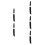 5Sets ABS Black Katana Handle Replacement Kit with Sheath for Training 5
