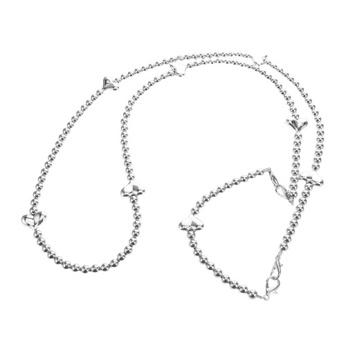 3Pcs Multifunctional Voice Amplifier Strap Set with Heart Chain Design 1