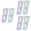 6Pcs ABS Shoe Measuring Devices Kids Foot Size Ruler Assorted Colors 8