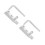 2Sets Durable Small Screw Extractor Kit Silver Steel for Home Repairs 6