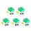 5Sets Compact Tennis Training Device with Stable Base and Rebound Ball 4