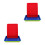 8Pièces Plateau Coloré Pour École Jeux À 7