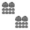 20Pcs Reusable Black Pot Drainage Mesh Pads with Soil Protection 8