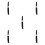 5Sets ABS Black Katana Handle Replacement Kit with Sheath for Training 4