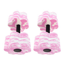 1Pair Pink Eva Floating Dumbbells for Water Aerobics and Pool Exercise
