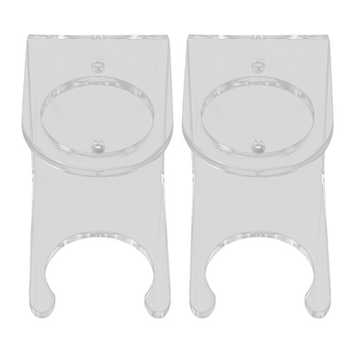 8Pcs Transparent Wall Mounted Baseball Bat Display and Storage Rack 2