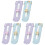 6Pcs ABS Shoe Measuring Devices Kids Foot Size Ruler Assorted Colors 4
