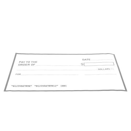 4St Grote Droge Wisbare Check 300G Papier Wit Prank Speelgoed