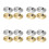 16Paren Messing Mini Vingercimbalen Handperkussie Voor Dance Party 4