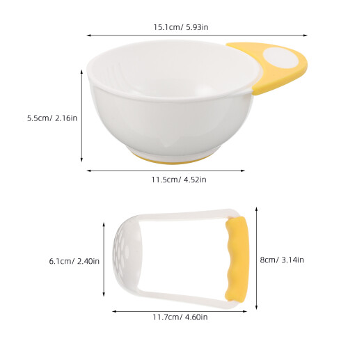 1Set Babyvoeding - En Serveerkom PP Met Antislip 1
