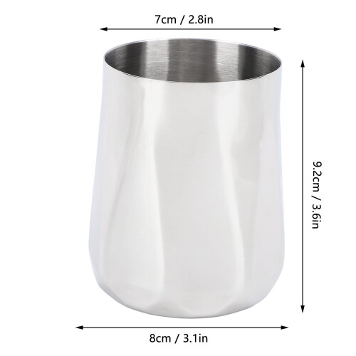 Weinglas aus Edelstahl 304 350 ml Silber 1