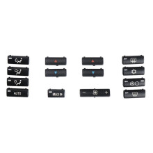 Car Button Key Caps Replacement Climate A/C Control Control Panel Buttons Cover Caps for E39 E53 M5 X5