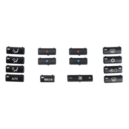 Car Button Key Caps Replacement Climate A/C Control Control Panel  Buttons Cover Caps for  E39 E53 M5 X5