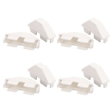 8 pezzi di Ghirlanda con Cappelli in PVC Bianco per Viste del Giardino – Impermeabile e Resistente al Vento