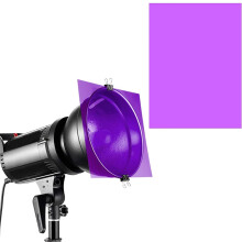 9Pcs Gel Light Filter Color Correction Colored Overlays Film Lighting Gel Filter for Film,Video,Photo,Stage ()