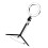 2Pcs Light Black LED Fill Lamp with Telescopic Tripod 1