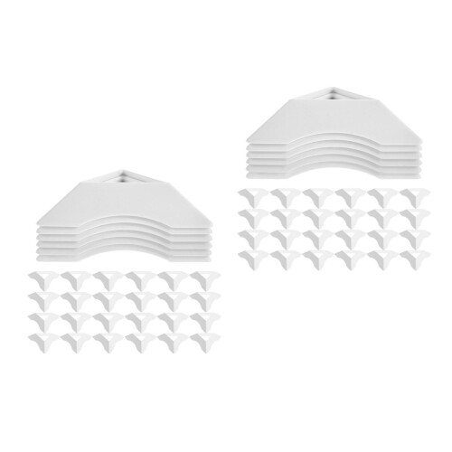60Pcs Clear Cube Holder Plastic Triangle Base for Speed Cube Display 2