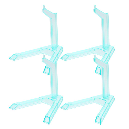 12Pcs Light Green Plastic Action Figure Display Stand Holder for Dolls