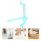 12Pcs Light Green Plastic Action Figure Display Stand Holder for Dolls 10