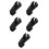 5Pcs Ergonomic Black Fuel Line Socket Set Carbon Steel for 4