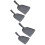 4Pcs Multifunctional Ash Grey for Home and Bbq 8