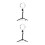 2Pcs Light Black LED Fill Lamp with Telescopic Tripod 7