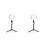 2Pcs Light Black LED Fill Lamp with Telescopic Tripod 6