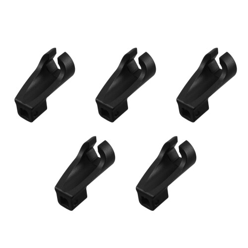 5Pcs Ergonomic Black Fuel Line Socket Set Carbon Steel for 2