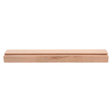 5Pcs Khaki Wooden Drawer Slide Replacement Bottom Mount for Drawers