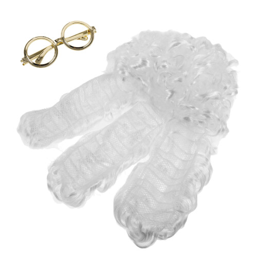 3St Witte PVC Pruiken Historisch Cosplay Accessoires