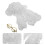 3St Witte PVC Pruiken Historisch Cosplay Accessoires 9